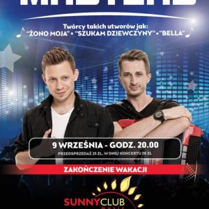 09.09.2016 Koncert zespołu MASTERS w Sunny Club Music w Legnicy!